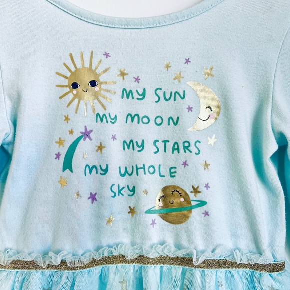 5T Carter’s Blue Tulle Dress- Sky and Planets - Picture 3 of 6